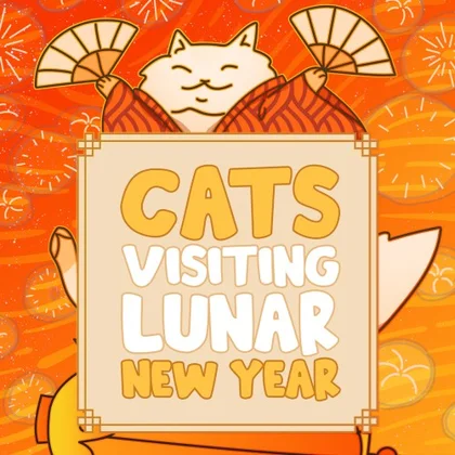 Cats Visiting Lunar New Year cover art
