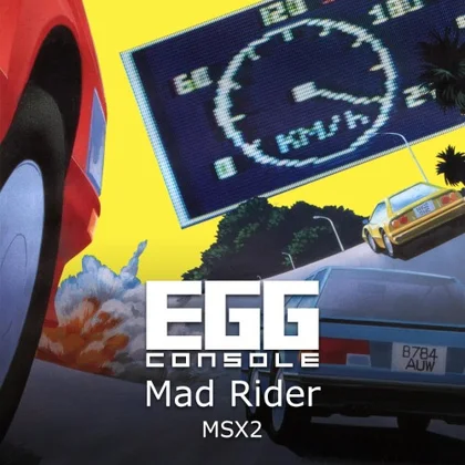 EGGCONSOLE Mad Rider MSX2 cover art