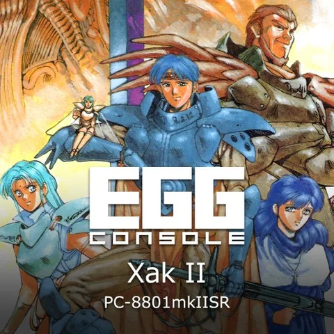 EGGCONSOLE Xak II PC-8801mkIISR cover art