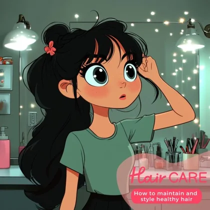 Hair care: How to maintain and style healthy hair cover art