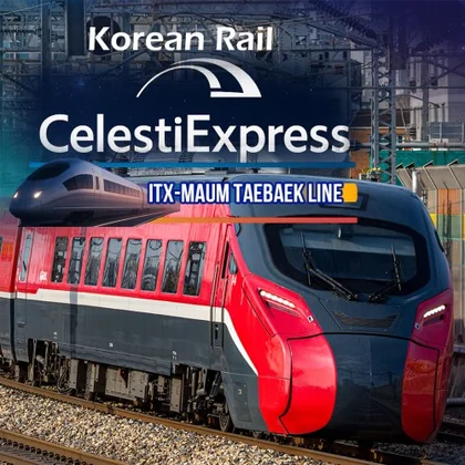 Korean Rail Celesti Express ITX-MAUM Taebaek Line cover art
