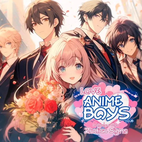 Love Anime Boys Club: Language and Date Zodiac Signs cover art