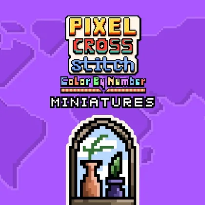 Pixel Cross Stitch Color by Number: Miniatures cover art