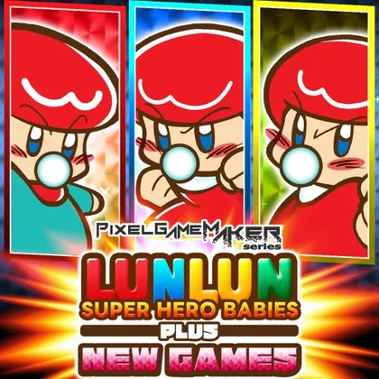 Pixel Game Maker Series LUNLUN SUPER HERO BABIES PLUS NEWGAMES cover art