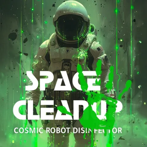 Space CleanUp: Cosmic Robot Disinfector cover art