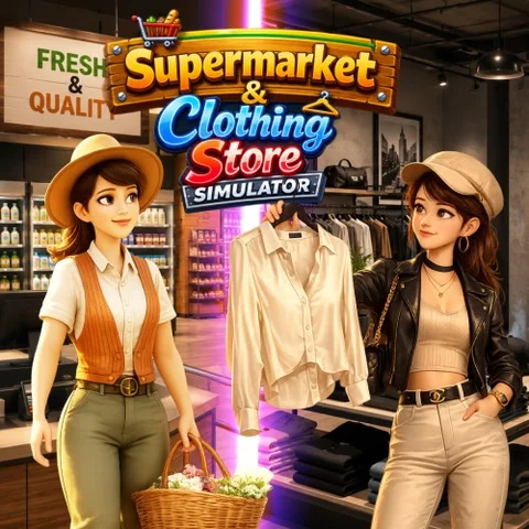 Supermarket & Clothing Store Simulator cover art