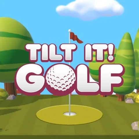 Tilt it! Golf cover art