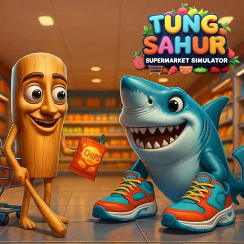 TUNG SAHUR Supermarket Simulator cover art