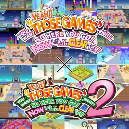 YEAH! YOU WANT "THOSE GAMES," RIGHT? SO HERE YOU GO! NOW, LET'S SEE YOU CLEAR THEM! 1+2 cover art